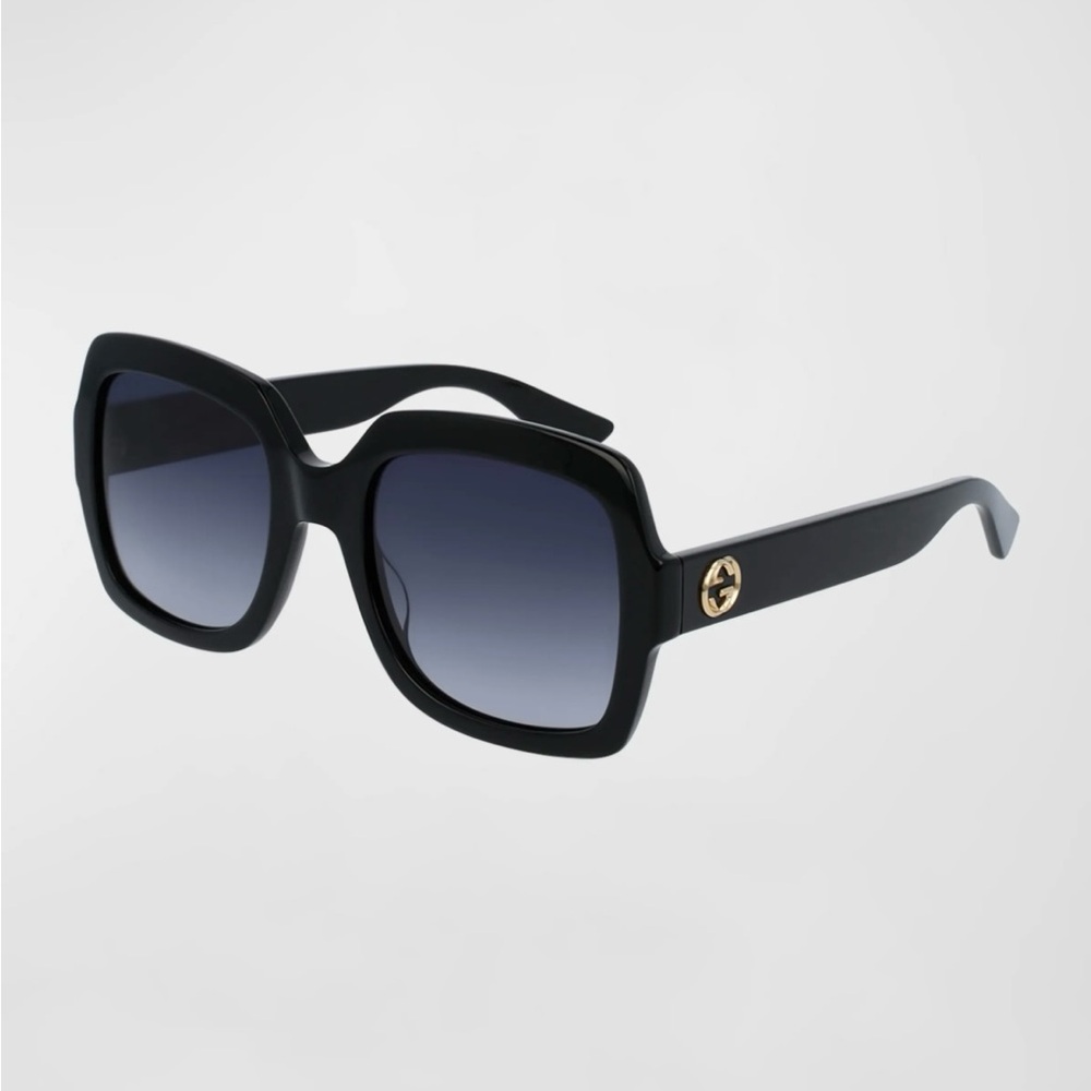 GUCCI 54mm Square Oversized Sunglasses Black GG0036S 001